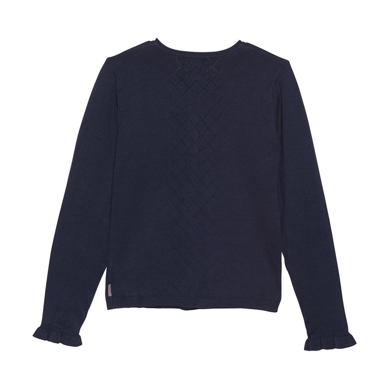 Creamie Piger Pointelle Veste Marineblå