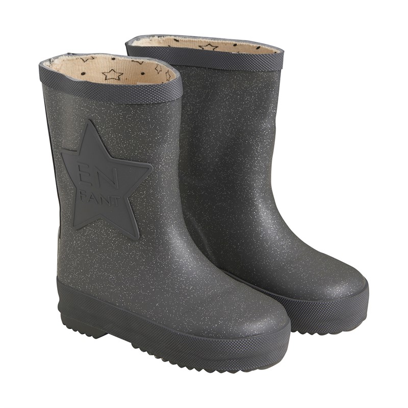 En Fant Bottes en Caoutchouc Enfants Gris Bleu