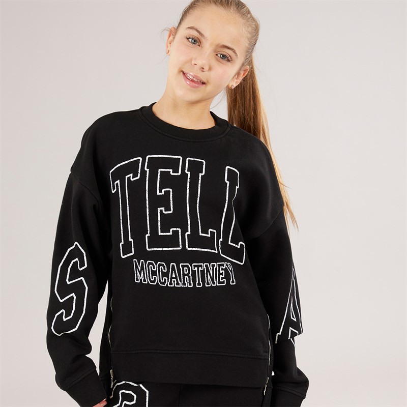 STELLA McCARTNEY Girls Sweatshirt Nero Lavato