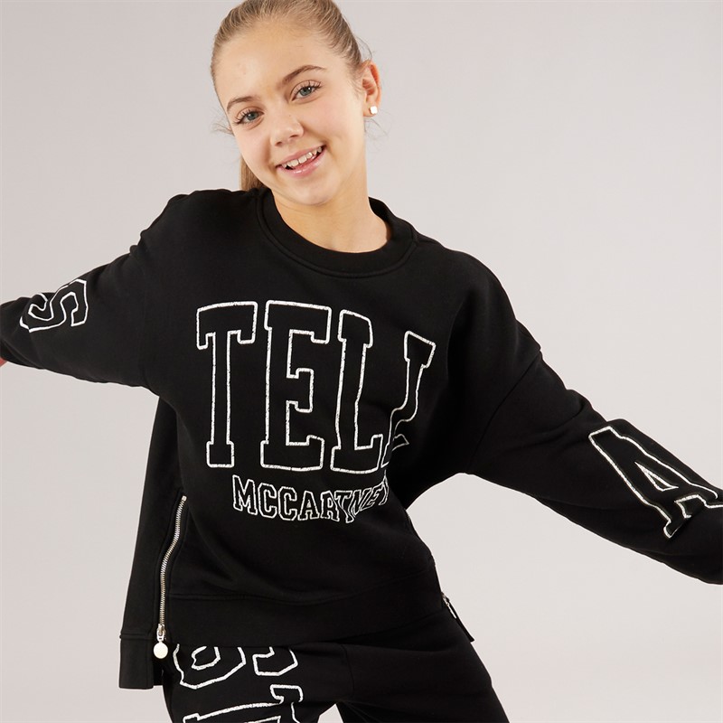 STELLA McCARTNEY Girls Sweatshirt Nero Lavato