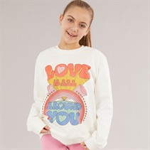 STELLA McCARTNEY Girls Sweatshirt Ivory