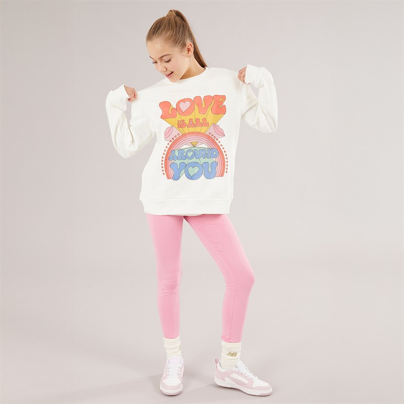 STELLA McCARTNEY Girls Sweatshirt Ivory