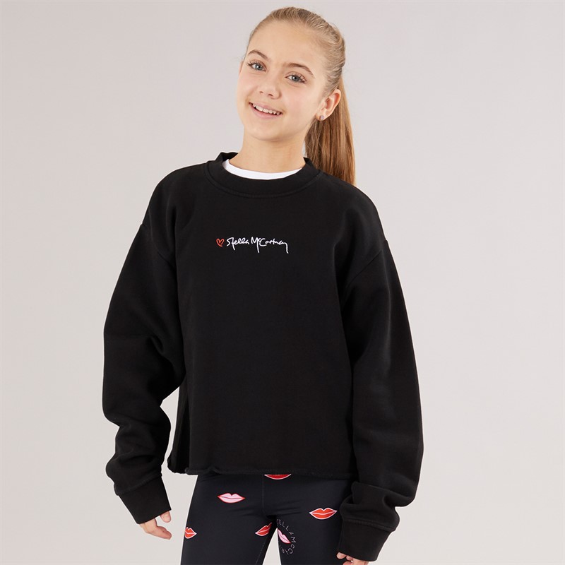 STELLA McCARTNEY Girls Sweatshirt Nero Lavato