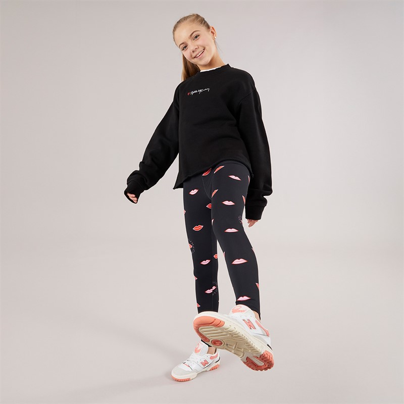 STELLA McCARTNEY Girls Sweatshirt Nero Lavato