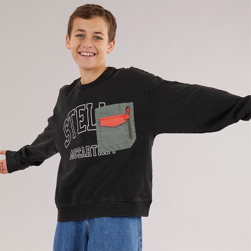 STELLA McCARTNEY Boys Sweatshirt Nero Lavato