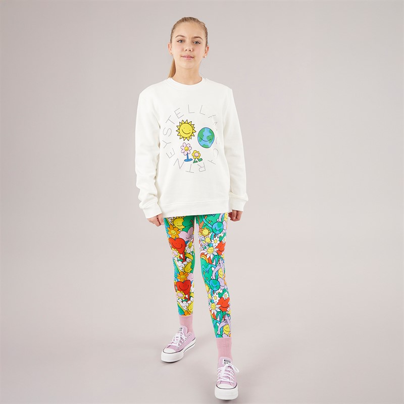 STELLA McCARTNEY Girls Sweatshirt Ivory