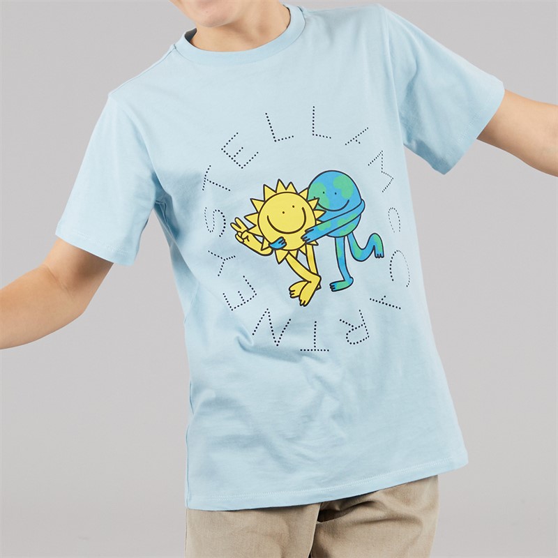 STELLA McCARTNEY Boys T-Shirt Azure Blue Azure-Blue