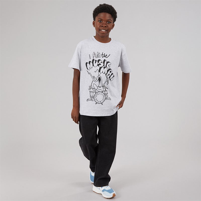 STELLA McCARTNEY Boys T-Shirts Grigio Medio Melange Grigio Medio Mel.