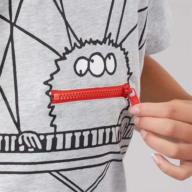 STELLA McCARTNEY Girls T-Shirts Grigio Medio Melange Grigio Medio Mel.