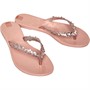 zaxy Womens Flower Shine Thong Flip Flops Blush