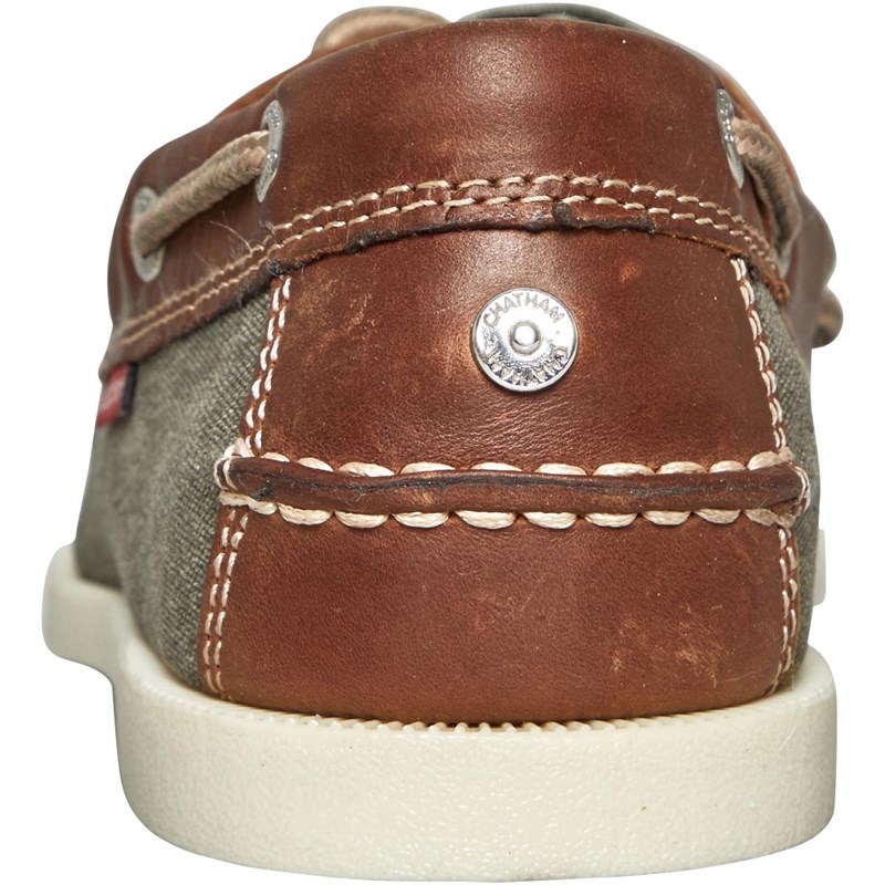 Chatham Marine Mens Ambon Deck Shoes Khaki/Tan