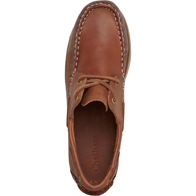 Chatham Marine Junior Boys Henry Deck Shoes Tan