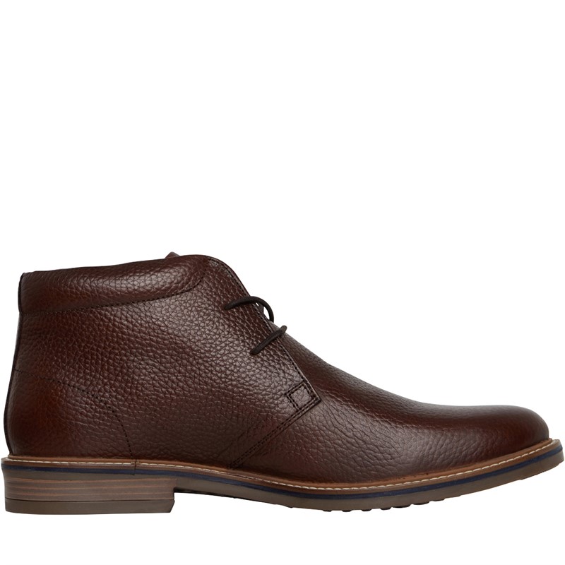 Mens dark clearance brown chukka boots