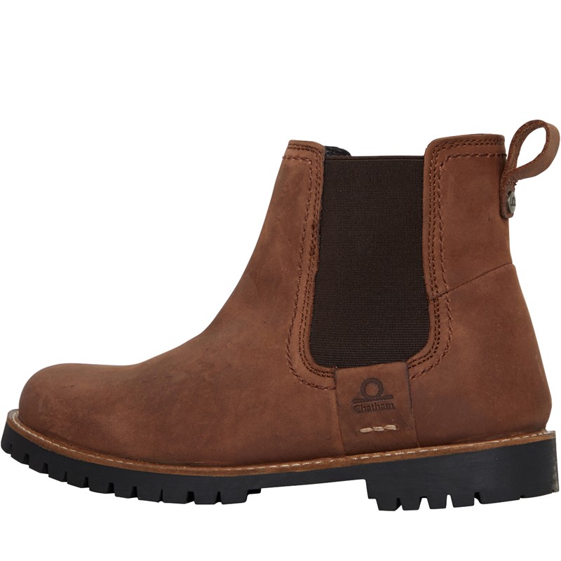 Buy Chatham Marine Womens Pendle Chelsea Boots Chocolate