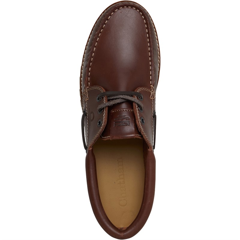 Chatham Marine Mens Rousdon Deck Shoes Dark Brown