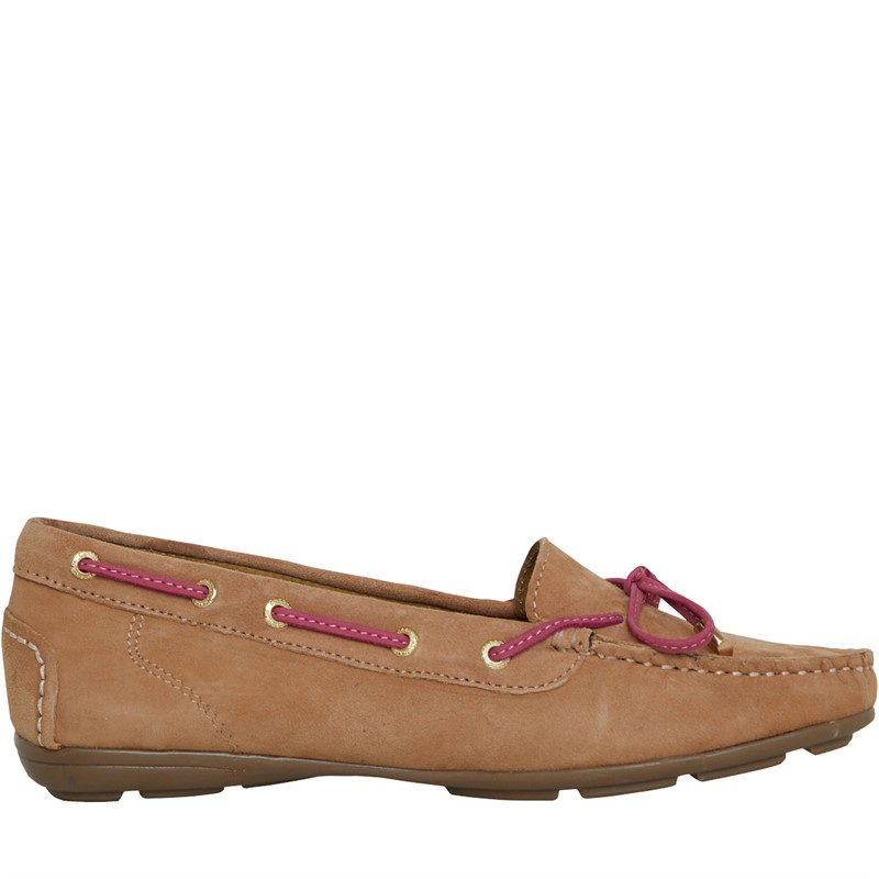 Chatham Marine Womens Paxos Driving Moccasins Tan Suede