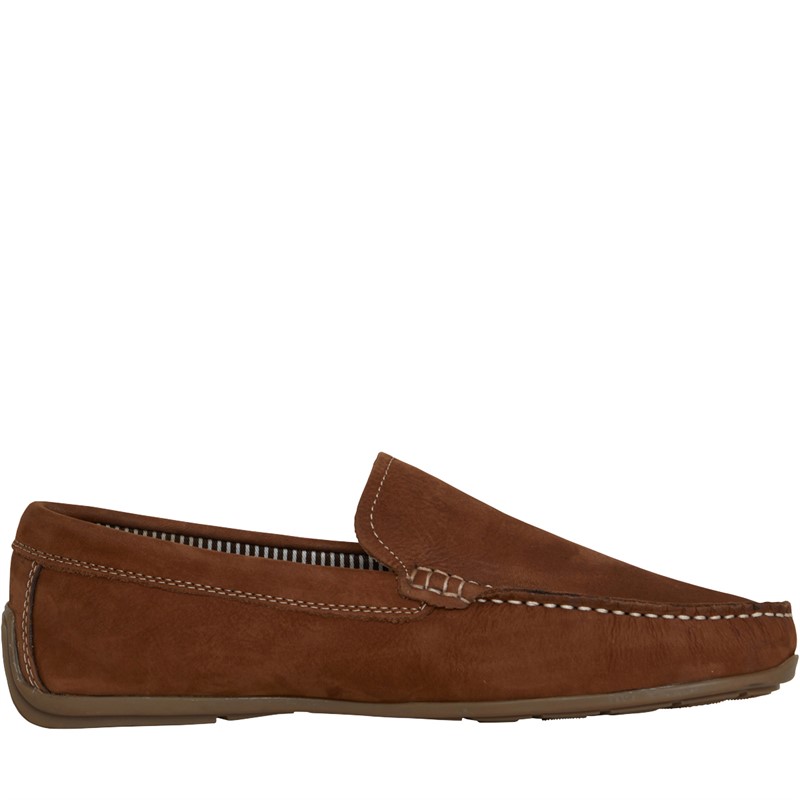 Chatham Marine Mens Seaton Leather Driving Moccasins Tan