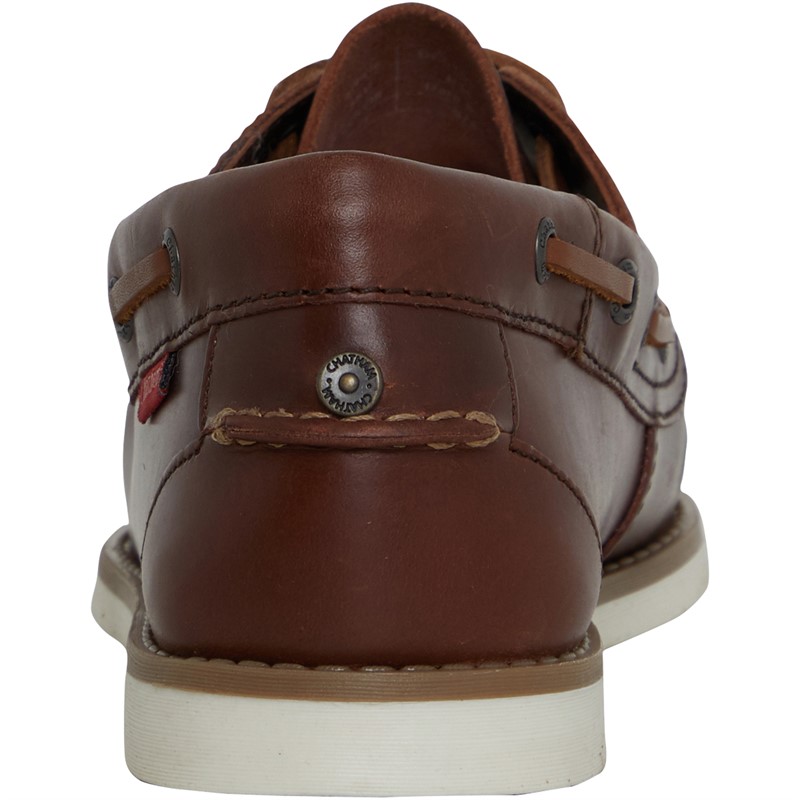 Chatham Marine Mens Dartmouth Deck Shoes Dark Brown