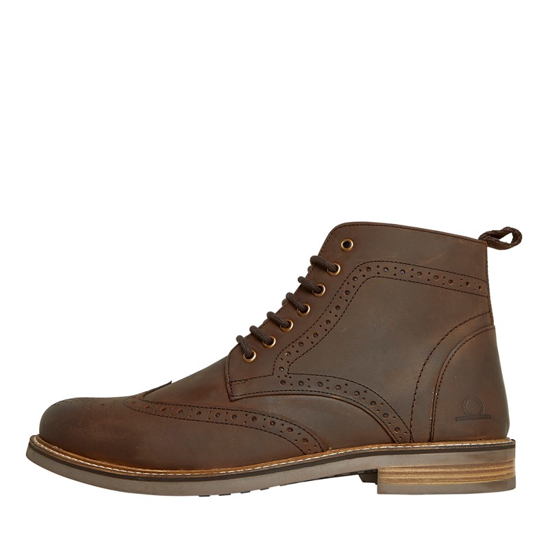 Chatham Marine Mens Burford Brogue Boots Brown