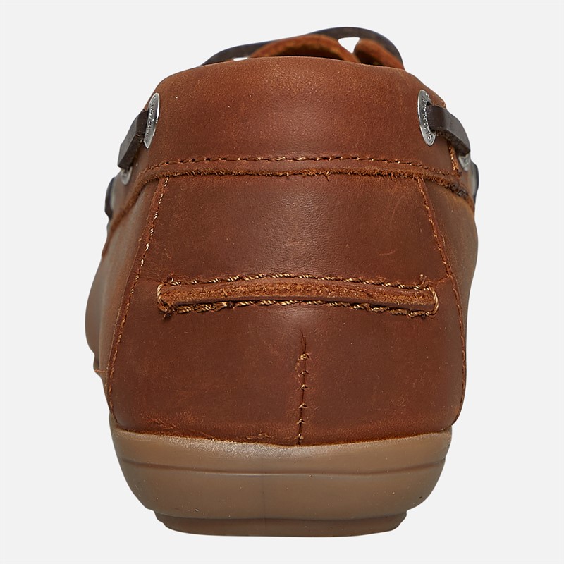 Chatham Marine Womens Agios Deck Shoes Dark Tan