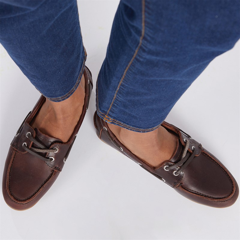 Chatham Marine Womens Agios Deck Shoes Dark Brown