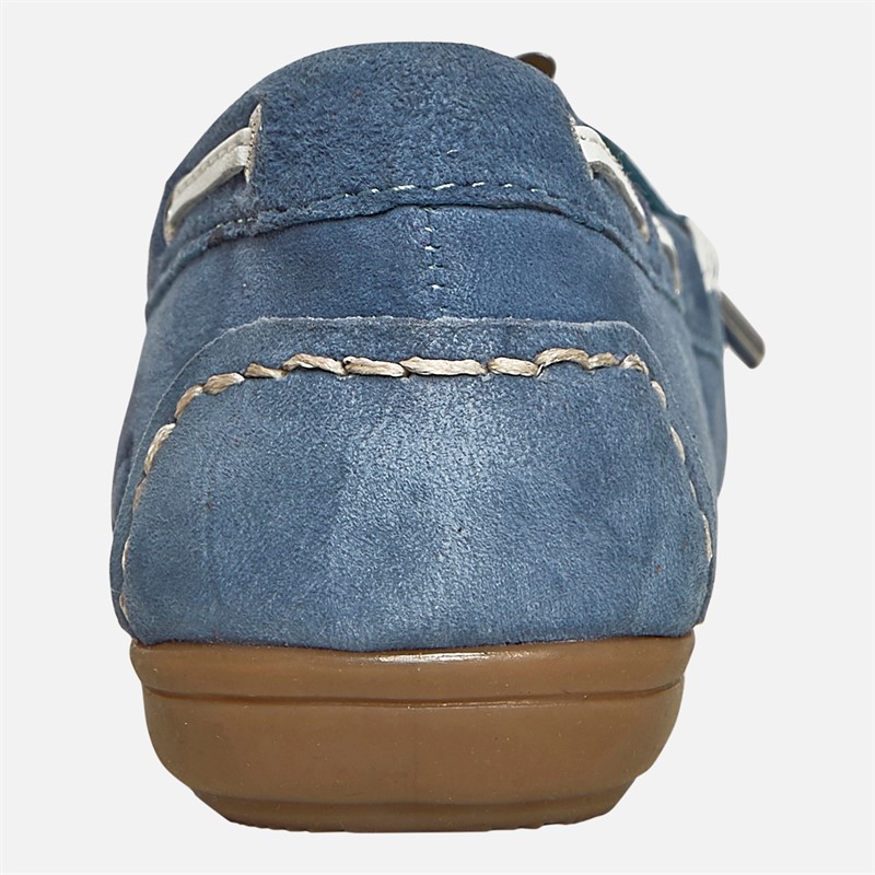 Chatham Marine Womens Paxos Driving Moccasins Sky Blue