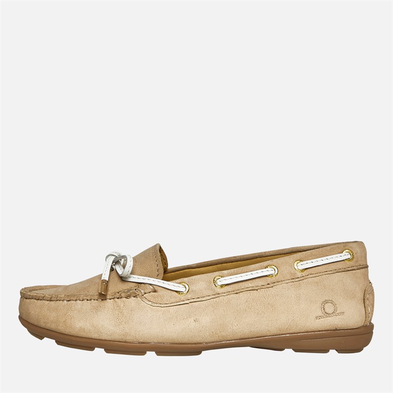 Chatham Marine Womens Paxos Driving Moccasins Sand