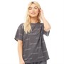 CITY OF ANGELS Womens Ethereal Jumbo T-Shirt Charcoal
