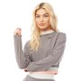 CITY OF ANGELS Womens Devine Cropped Sweater Charcoal