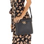PAUL COSTELLOE Womens Neva Crossbody Bag Black