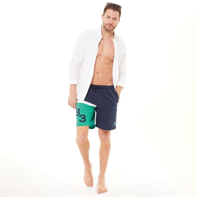 Club Room Men's Flamingo Floral-Print Quick-Dry 7" Swim Trunks, Created