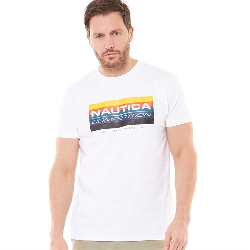 Buy Nautica Mens Astern T-Shirt White