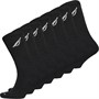 Nautica Mens Seven Pack Crew Socks Black