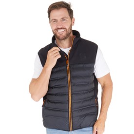 Nautica Stretch Reversible Midweight Puffer Jacket, Wind and Water Resistant, Bleu Marine, XXL Hommes