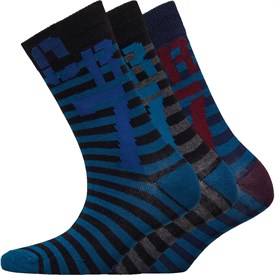 Cr7 Jongens Striped Drei Pack Sokken Grijs cr7 kopen in de aanbieding