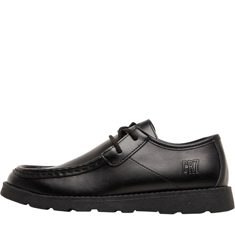 CR7 Junior Veracruz Leather Shoes Black