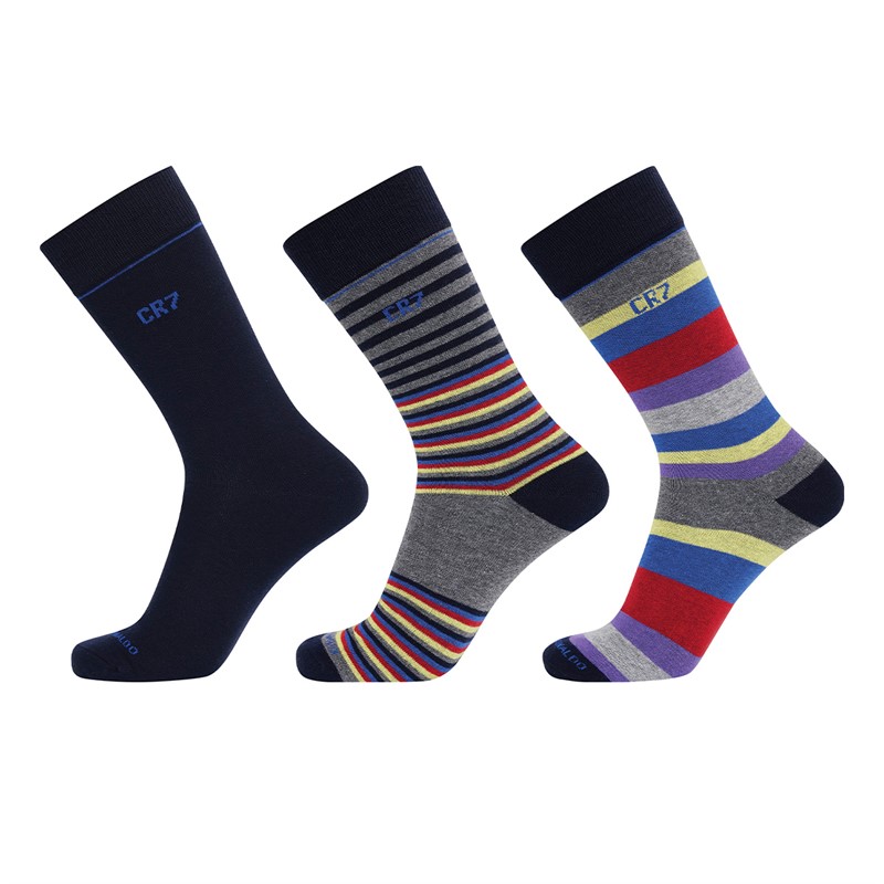 Chaussettes Longues Gallo Pour Homme - Modèle Tronc Multicolore, Coton élastique, Taille 39-46