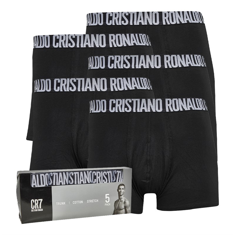 CR7 Herenslipjes Zwart Vijf Pack