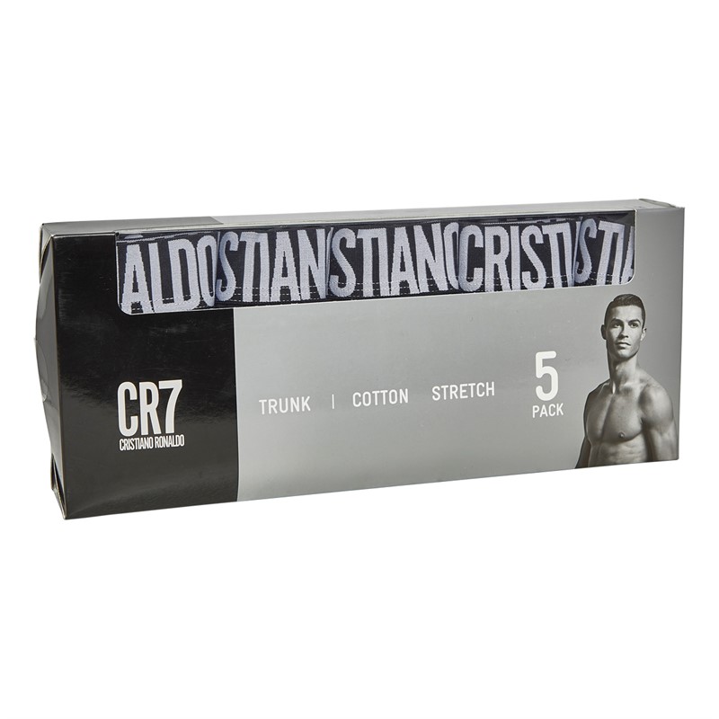 CR7 Herenslipjes Zwart Vijf Pack