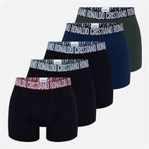 CR7 Heren Basic Vijf Pack Boxershorts Zwart