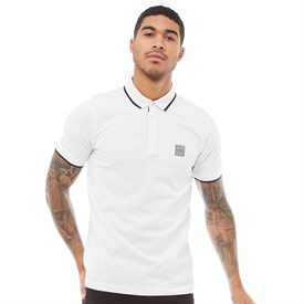 Harper Leyland Heren Paulie Polo Wit harper leyland kopen in de aanbieding