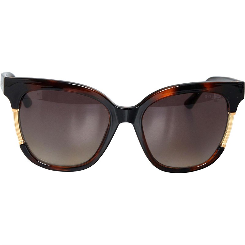 Guess Womens Sunglasses Dark Havana/Gradient Brown