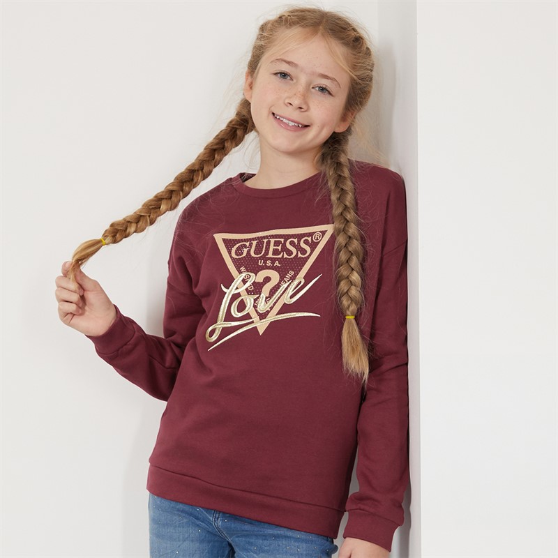 Guess Girls Sweatshirt Ballroom Red