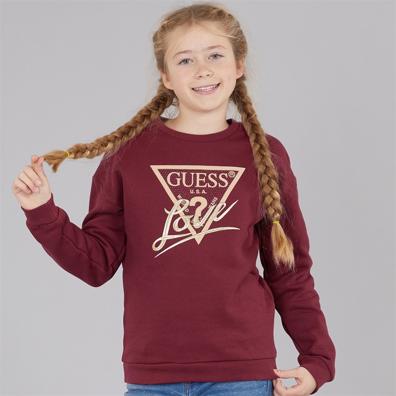 Guess Girls Sweatshirt Ballroom Red