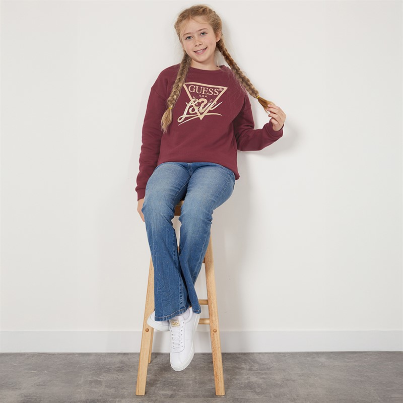 Guess Girls Sweatshirt Ballroom Red