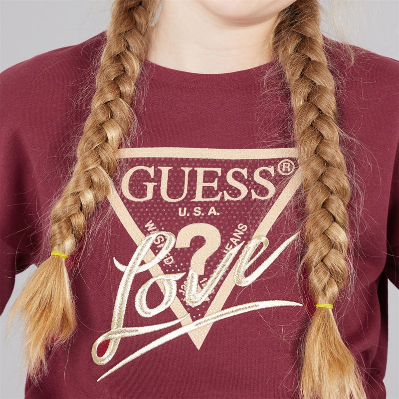 Guess Girls Sweatshirt Ballroom Red