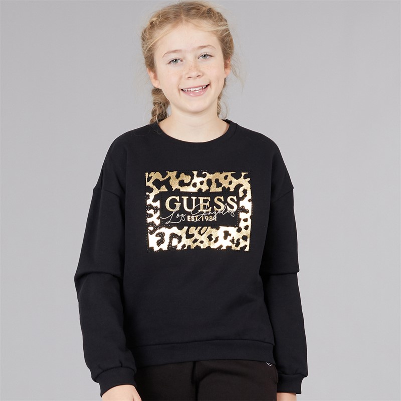 Guess Girls Sweatshirt Jet Black A996