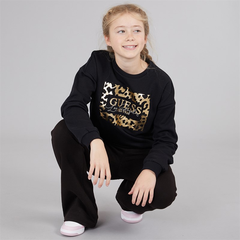 Guess Girls Sweatshirt Jet Black A996
