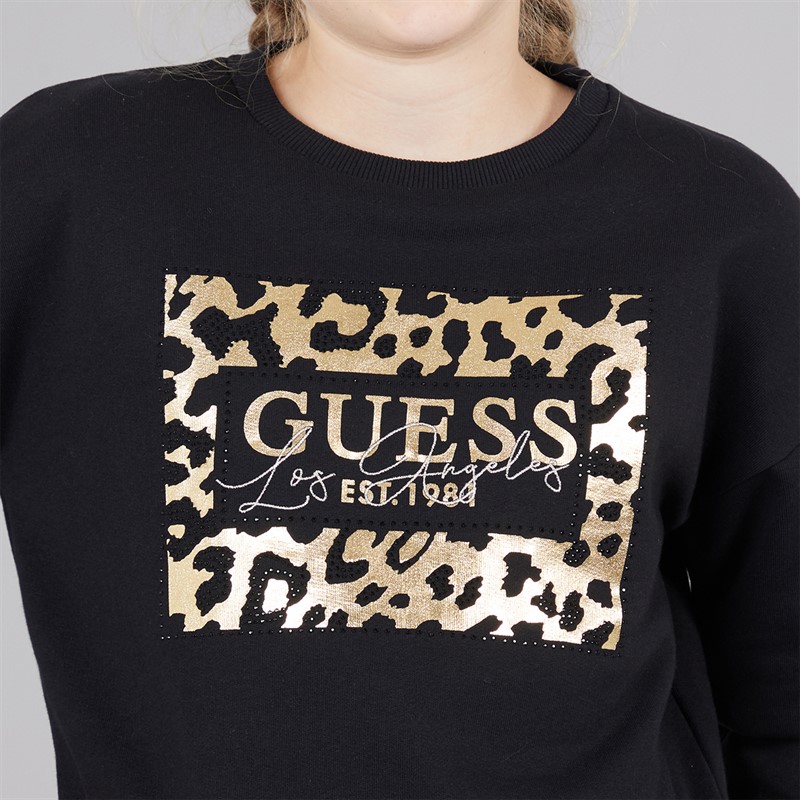 Guess Girls Sweatshirt Jet Black A996