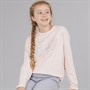 Guess Girls Stretch Jersey Long Sleeve T-Shirt Pink Sugar